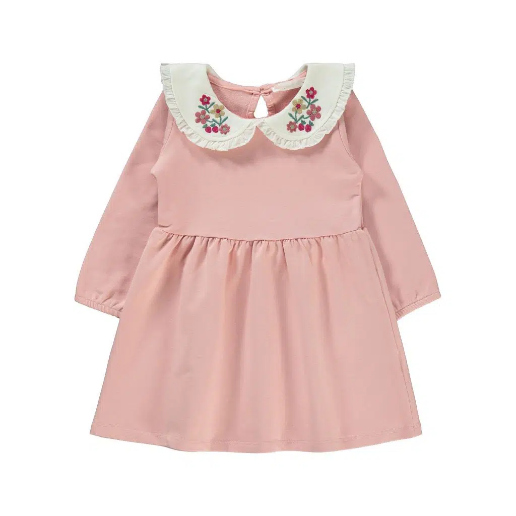 baby doodle Robe fille col Claudine rose poudre Ref H191 2 5 ans