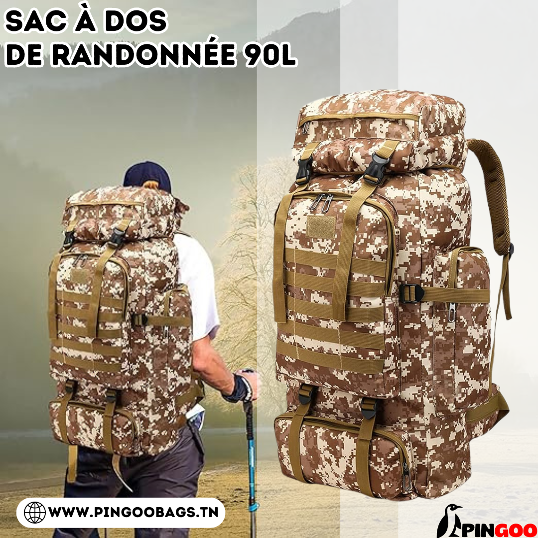Sac camping top
